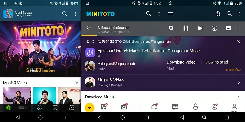 Tampilan antarmuka aplikasi MINITOTO yang sederhana dan fungsional.