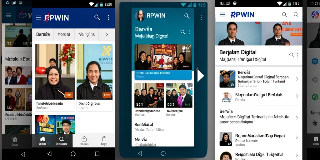 Tampilan antarmuka aplikasi RPWIN yang modern dan sederhana.