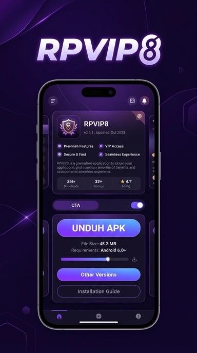 Tampilan halaman APK rpvip8